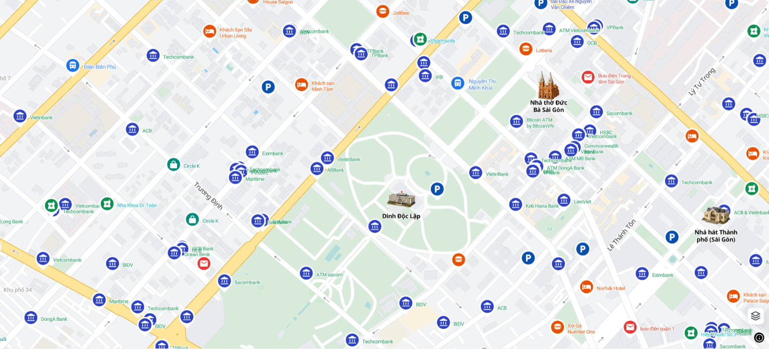 Dashboard map layout
